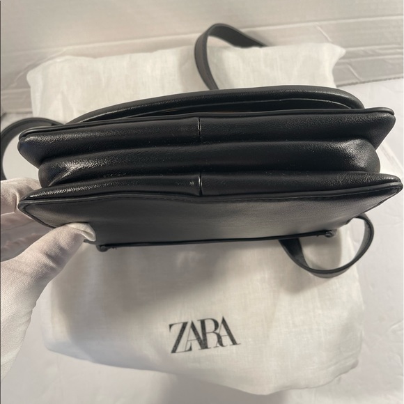 NWT Zara Leather Crossbody Bag - Picture 13 of 15